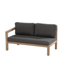 Evora Teak 2 seater right arm with 3 cushions