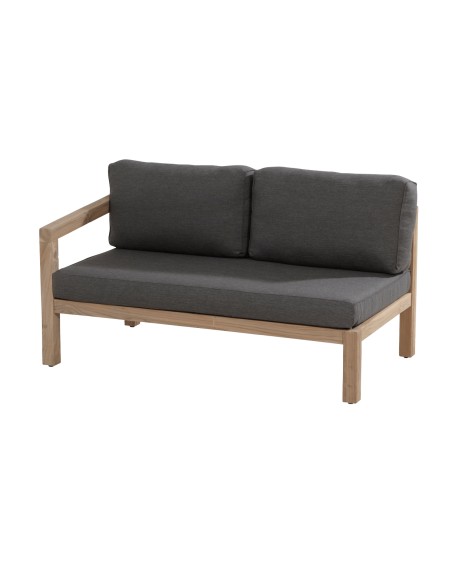 Evora Teak 2 seater right arm with 3 cushions