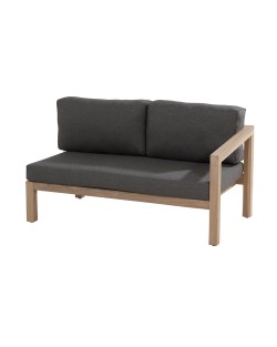 Evora Teak 2 seater left arm with 3 cushions