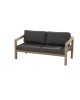 Evora Teak 2.5 seater bench with 4 cushions