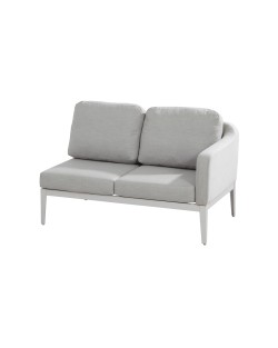 Almeria 2 seater bench left arm with 4 cushions upholstery, sunbrella