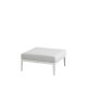 Almeria coffee table with cushion upholstery, sunbrella