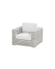 Madras living chair with 2 cushions white/latte