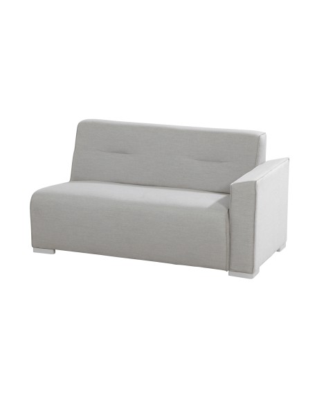 Tavira 2 seater bench left arm upholstery, sunbrella