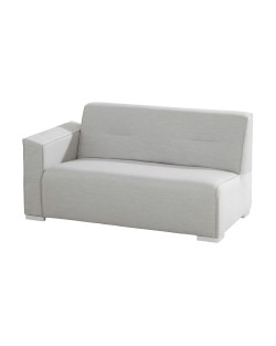 Tavira 2 seater bench right arm upholstery sunbrella