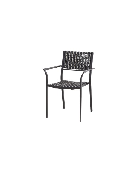 Piazza stacking chair black/black pepper