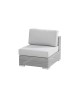 Lucca center with 2 cushions polyloom ice