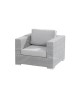 Lucca living chair with 2 cushions polyloom ice