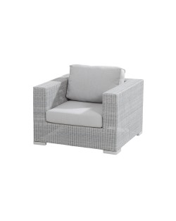 Lucca living chair with 2 cushions polyloom ice