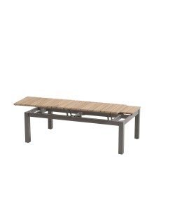 Forio coffee table 120 x 75 x 40 cm. Adjustable teak top