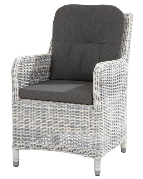 Indigo dining chair with 2 cushions