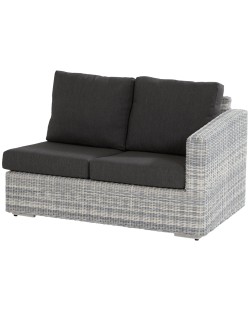 Edge 2 seater left arm with 4 cushions, ice