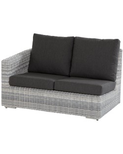 Edge 2 seater right arm with 4 cushions, ice