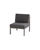 Cava Teak center with 2 cushions, teak/aluminium