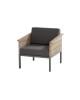 Cava Teak living chair with 2 cushions, teak/aluminium