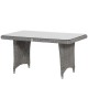 Indigo Cosy dining coffee table 140 x 90 x 70 cm woven top + glass