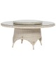 Victoria dining table, lazy susan Ø 90 cm + glass, provance