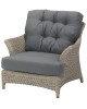 Valentine living chair with 2 cushions, pure