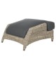 Valentine footstool with cushion pure