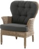 Buckingham dining arm chair with 2 cushions, pure