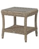 Buckingham side table + glass pure