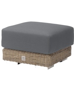 Kingston footstool with cushion pure