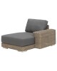 Kingston modular chaise-lounge left with 2 cushions pure