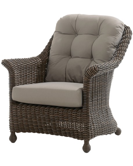 Madoera living chair with 2 cushions colonial