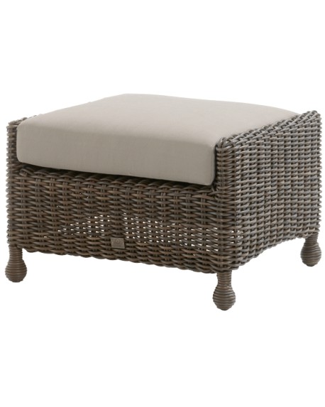 Madoera footstool with cushion colonial