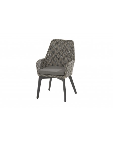 Savoy dining chair alu legs with cushion