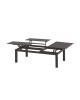 Mandalay aluminium coffee table with adjustable anthracite top