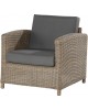 Lodge living arm chair with 2 cushions