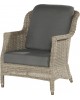 Del Mar living chair with 2 cushions, pure